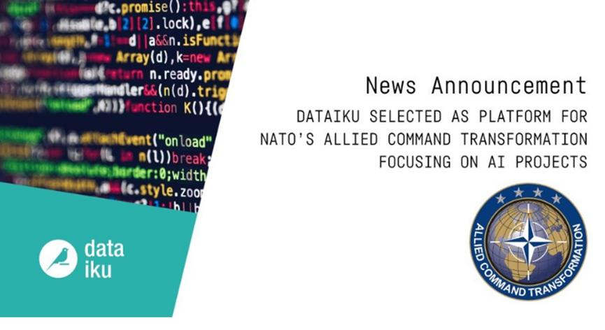 Dataiku被選為北約針對AI項目的盟軍指揮轉(zhuǎn)型的平臺