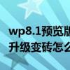 wp8.1預(yù)覽版升級(jí)變磚怎么辦（wp8.1預(yù)覽版升級(jí)變磚怎么辦）