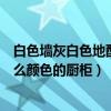 白色墻灰白色地配什么顏色櫥柜（求問好心人白色的墻配什么顏色的廚柜）