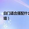 白門適合搭配什么顏色的墻（有誰能告訴我白門配什么顏色墻）