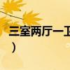 三室兩廳一衛(wèi)是啥（哪位說說什么是三室一廳）