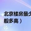 北京樓房最少多少錢(qián)一平米（北京樓房?jī)r(jià)格一般多高）