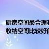 廚房空間最合理布局設(shè)計(jì)最大化（如何規(guī)劃好廚房的結(jié)構(gòu)和收納空間比較好的呢）