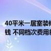 40平米一居室裝修大概多少錢（蘇州40平米裝修房子要多少錢 不同檔次費用差別高嗎）