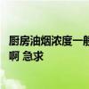 廚房油煙濃度一般是多少 請問誰知道怎么檢測廚房油煙濃度啊 急求 