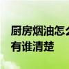廚房煙油怎么去除 求告知怎么清除廚房油煙 有誰清楚 