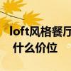 loft風格餐廳 求告知loft餐廳裝修該如何設計 什么價位 