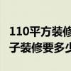 110平方裝修要多少錢(qián) 哪位了解110平方的房子裝修要多少錢(qián) 