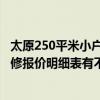 太原250平米小戶型裝修費(fèi)用 太原65平米新房詳細(xì)的家庭裝修報(bào)價(jià)明細(xì)表有不 借我看看 太原250平米小戶型裝修費(fèi)用 太原65平米新房詳細(xì)的家庭裝修報(bào)價(jià)明細(xì)表有不 借我看看