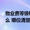 物業(yè)費(fèi)等級(jí)標(biāo)準(zhǔn)怎么定的 物業(yè)管理費(fèi)包含什么 哪位清楚 