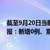 截至9月20日當前北京順義區(qū)最新疫情消息今天實時數(shù)據(jù)通報：新增0例、累計確診112例