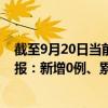 截至9月20日當前天津東麗區(qū)最新疫情消息今天實時數(shù)據(jù)通報：新增0例、累計確診44例