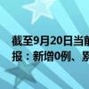 截至9月20日當(dāng)前北京東城區(qū)最新疫情消息今天實(shí)時(shí)數(shù)據(jù)通報(bào)：新增0例、累計(jì)確診84例