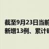 截至9月23日當(dāng)前貴州貴陽最新疫情消息今天實時數(shù)據(jù)通報：新增13例、累計確診166例