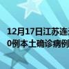 12月17日江蘇連云港最新疫情消息今天實(shí)時(shí)數(shù)據(jù)通報(bào):新增0例本土確診病例和0例無癥狀感染者 12月17日江蘇連云港最新疫情消息今天實(shí)時(shí)數(shù)據(jù)通報(bào):新增0例本土確診病例和0例無癥狀感染者
