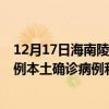 12月17日海南陵水最新疫情消息今天實時數(shù)據(jù)通報:新增0例本土確診病例和0例無癥狀感染者 12月17日海南陵水最新疫情消息今天實時數(shù)據(jù)通報:新增0例本土確診病例和0例無癥狀感染者