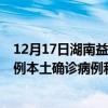 12月17日湖南益陽最新疫情消息今天實時數(shù)據(jù)通報：新增0例本土確診病例和0例無癥狀感染者