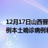 12月17日山西晉中最新疫情消息今天實(shí)時(shí)數(shù)據(jù)通報(bào):新增0例本土確診病例和0例無癥狀感染者 12月17日山西晉中最新疫情消息今天實(shí)時(shí)數(shù)據(jù)通報(bào):新增0例本土確診病例和0例無癥狀感染者