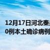 12月17日河北秦皇島最新疫情消息今天實(shí)時(shí)數(shù)據(jù)通報(bào)：新增0例本土確診病例和0例無癥狀感染者