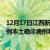 12月17日江西新余最新疫情消息今天實時數(shù)據(jù)通報：新增0例本土確診病例和0例無癥狀感染者