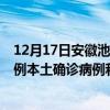 12月17日安徽池州最新疫情消息今天實(shí)時(shí)數(shù)據(jù)通報(bào)：新增0例本土確診病例和0例無癥狀感染者
