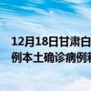 12月18日甘肅白銀最新疫情消息今天實時數(shù)據(jù)通報:新增0例本土確診病例和0例無癥狀感染者 12月18日甘肅白銀最新疫情消息今天實時數(shù)據(jù)通報:新增0例本土確診病例和0例無癥狀感染者