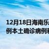 12月18日海南樂東最新疫情消息今天實(shí)時(shí)數(shù)據(jù)通報(bào)：新增0例本土確診病例和0例無癥狀感染者