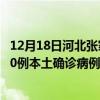 12月18日河北張家口最新疫情消息今天實(shí)時(shí)數(shù)據(jù)通報(bào)：新增0例本土確診病例和0例無癥狀感染者