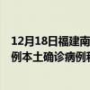 12月18日福建南平最新疫情消息今天實時數(shù)據(jù)通報：新增0例本土確診病例和0例無癥狀感染者