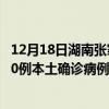 12月18日湖南張家界最新疫情消息今天實(shí)時(shí)數(shù)據(jù)通報(bào)：新增0例本土確診病例和0例無癥狀感染者