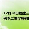 12月18日福建三明最新疫情消息今天實(shí)時(shí)數(shù)據(jù)通報(bào)：新增3例本土確診病例和0例無癥狀感染者