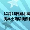 12月18日湖北襄陽最新疫情消息今天實時數據通報：新增0例本土確診病例和0例無癥狀感染者