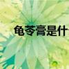 龜苓膏是什么材料做的（龜苓膏是什么）