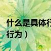 什么是具體行政行為的特征（什么是具體行政行為）