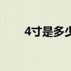 4寸是多少厘米長（4寸是多少厘米）