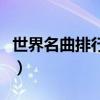 世界名曲排行榜前十名鋼琴（世界名曲排行榜）