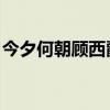 今夕何朝顧西爵 小說百度云TXT（今夕何朝）