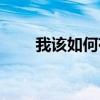 我該如何存在歌曲（我該如何存在）