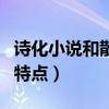 詩化小說和散文化小說的特點(diǎn)（散文化小說的特點(diǎn)）
