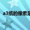 a3紙的像素是多少（a3紙張大小尺寸像素）