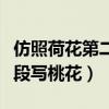 仿照荷花第二段寫桃花的作文（仿照荷花第二段寫桃花）
