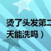 燙了頭發(fā)第二天可以洗頭發(fā)嗎（燙了頭發(fā)第二天能洗嗎）