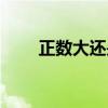 正數(shù)大還是負數(shù)大（非負數(shù)是什么）
