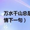 萬水千山總是情下一句神回復(fù)（萬水千山總是情下一句）