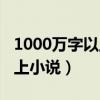 1000萬(wàn)字以上的完結(jié)小說(shuō)（完本1000萬(wàn)字以上小說(shuō)）