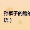 孫猴子的臉的歇后語是啥（孫猴子的臉的歇后語）