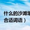 什么的沙灘填合適詞語(yǔ)一年級(jí)（什么的沙灘填合適詞語(yǔ)）