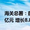 海關(guān)總署：前8個月我國出口機(jī)電產(chǎn)品9.72萬億元 增長8.8%