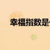 幸福指數(shù)是什么作品（幸福指數(shù)是什么）