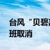 臺(tái)風(fēng)“貝碧嘉”將登陸 安徽合肥機(jī)場部分航班取消